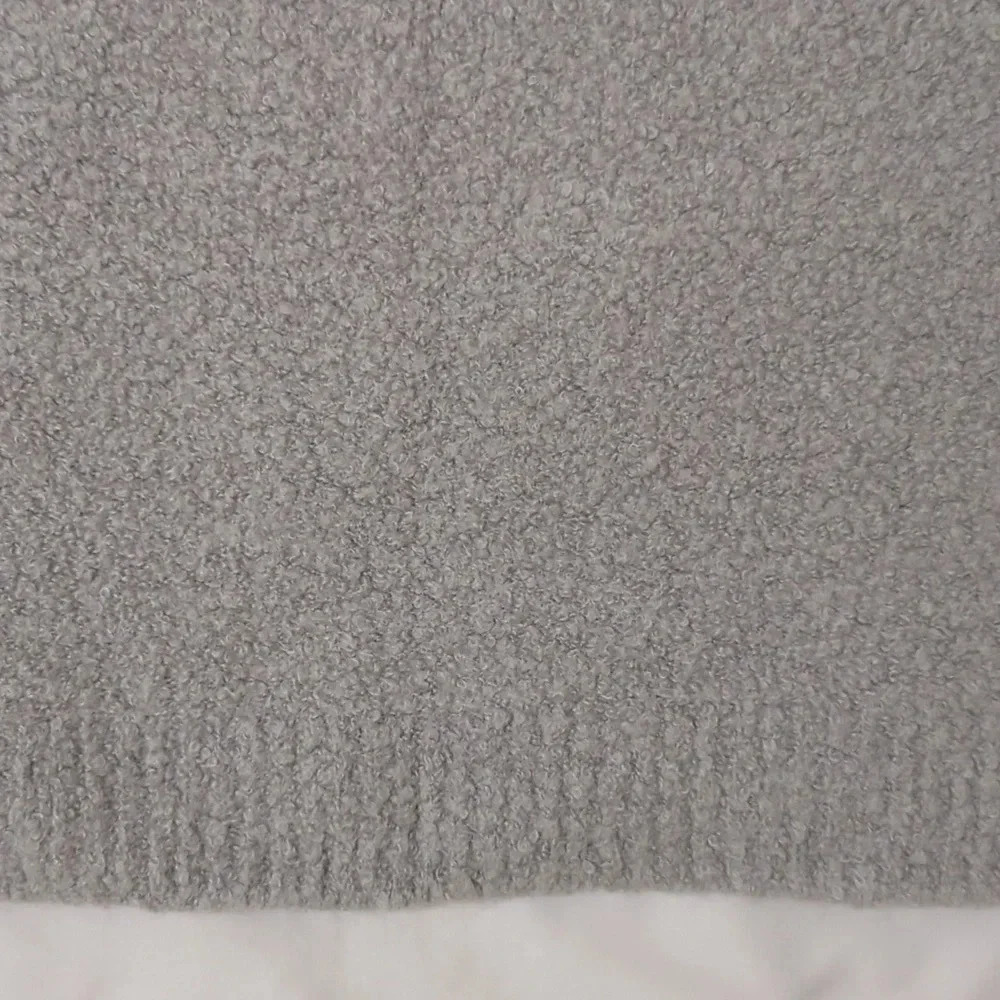 Saks Fifth Avenue Wool Sweater Mock Neck Sweater, Color Gray Size XL - Picture 10 of 12